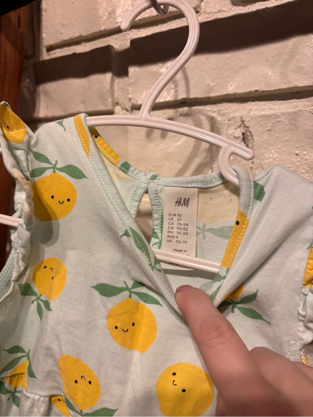 ✨3/$25✨ H&M Ruffle Lemon Dress - Picture 3 of 3